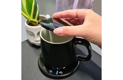 Elektromos italmelegítő – melegítő készlet, csésze, kanál és fedél