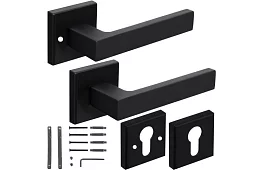 Ajtókilincs – fekete matt fogantyú