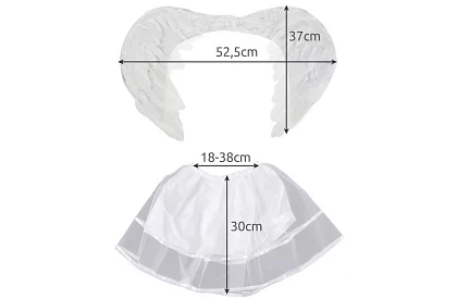 Angyali jelmez szárnyakkal