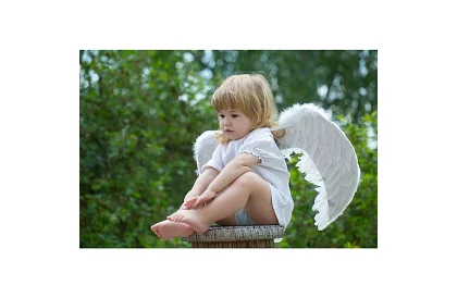 Angyali jelmez szárnyakkal