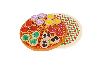 Késkészlet – fa pizza vágáshoz + kés