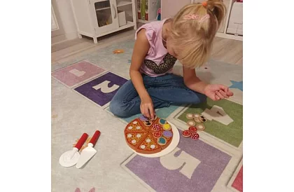 Késkészlet – fa pizza vágáshoz + kés