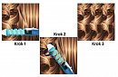 Hajsütővas fürtökre Magic Spiral