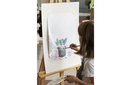 Fa fából készült festőállvány