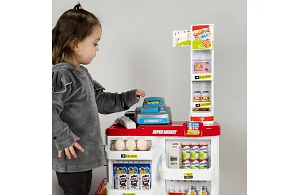 Gyermekbolt – szupermarket kocsival és kiegészítőkkel