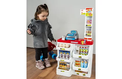 Gyermekbolt – szupermarket kocsival és kiegészítőkkel