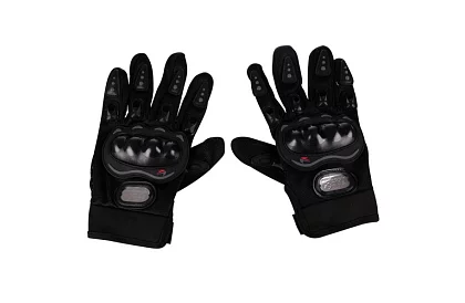 Fekete motoros kesztyű - XL