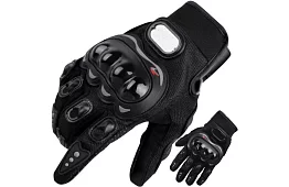 Fekete motoros kesztyű - XL