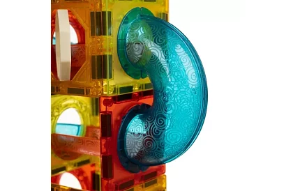 Oktatási mágneses 3D építőjáték - 77 darab