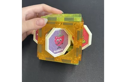 Oktatási mágneses 3D építőjáték - 77 darab