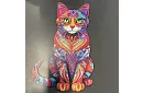 Fa puzzle macska – 130 darab – 38 × 24 cm