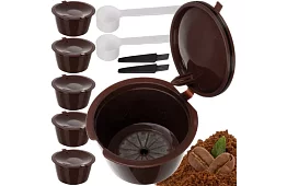 Készlet 6 db újratölthető kávékapszulából