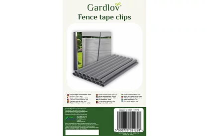 Klippek a kerítés szalagokhoz – 20 db – szürke