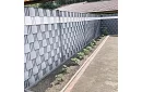 Árnyékoló szalag kerítéshez szürke - panel 630 g/m² + klipszek