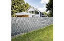 Árnyékoló szalag kerítéshez szürke - panel 630 g/m² + klipszek