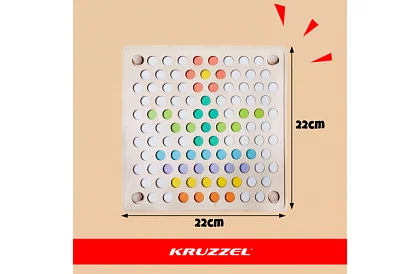 Fából készült golyós puzzle