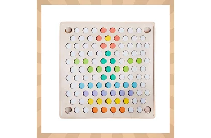 Fából készült golyós puzzle