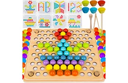 Fából készült golyós puzzle