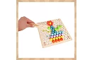Fából készült golyós puzzle