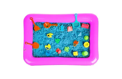 Folyékony kinetikus homok 2000 g - formákok és felfújható homokozó