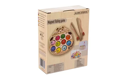 Fa mágneses halászós játék fából