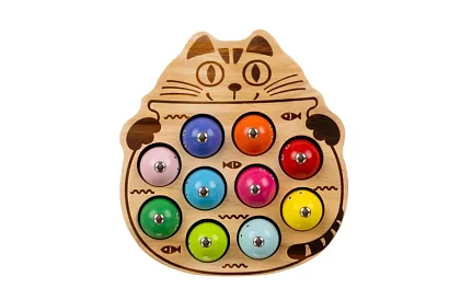 Fa mágneses halászós játék fából