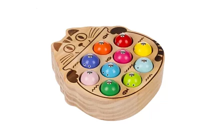 Fa mágneses halászós játék fából