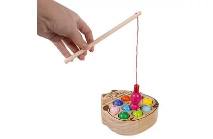 Fa mágneses halászós játék fából