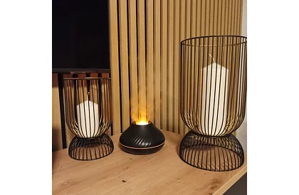 Aroma diffúzor láng hatással + 3 aromaolaj