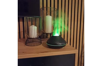 Aroma diffúzor láng hatással + 3 aromaolaj