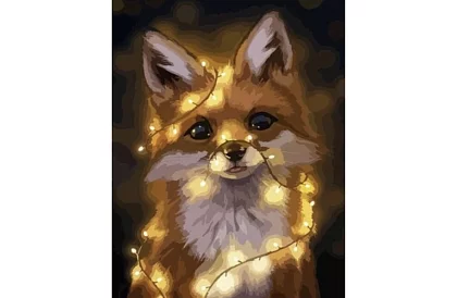 Festés számok szerint - róka - 40x50 cm