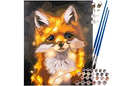 Festés számok szerint - róka - 40x50 cm