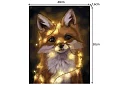 Festés számok szerint - róka - 40x50 cm