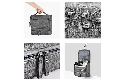 Utazási kozmetikai táska akasztóval