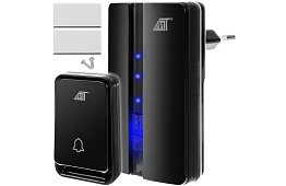 Vízálló vezeték nélküli csengő – hatótávolság 15 méter - fekete