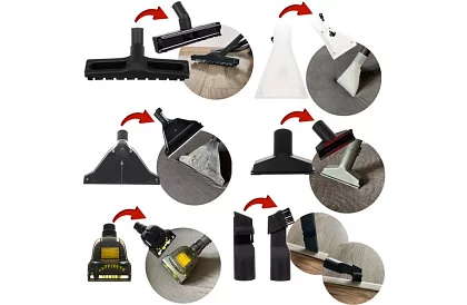 Kaminer 20 l szőnyegtisztító-porszívó tartozékokkal