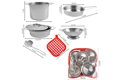 Fém edény készlet gyerekeknek