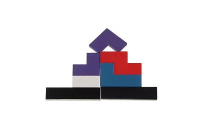 Fából készült Tetris puzzle