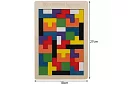 Fából készült Tetris puzzle