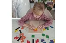 Fából készült Tetris puzzle