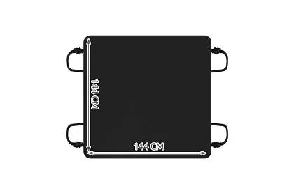 Kutyák a hátsó ülésekhez - 144x144 cm