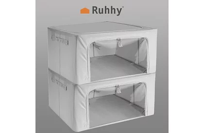 Textil tároló szervezők – 2 x 24 l