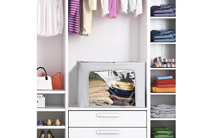 Textil tároló szervezők – 2 x 24 l