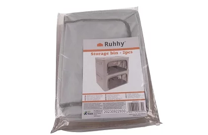 Textil tároló szervezők – 2 x 24 l