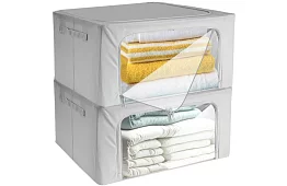 Textil tároló szervezők – 2 x 24 l