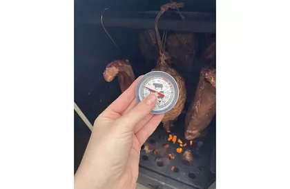 Becslő hőmérő - sütés, hús füstölés