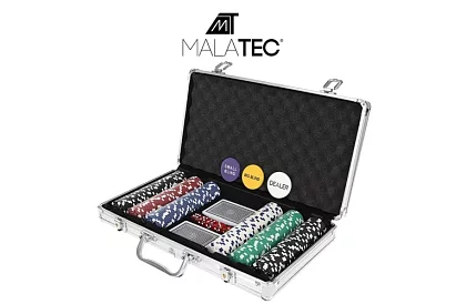 Teljes pókerkészlet - 300 zseton egy táskában