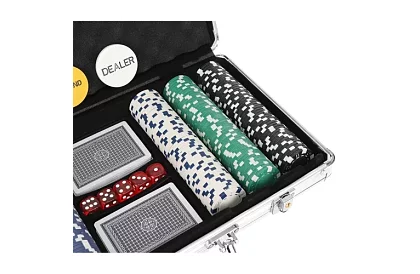 Teljes pókerkészlet - 300 zseton egy táskában