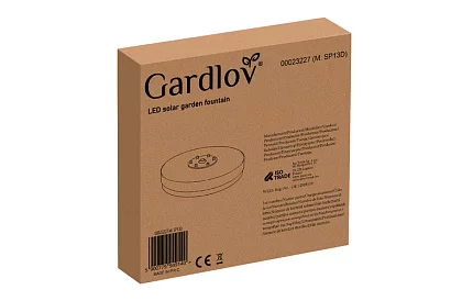 Úszó napenergia szökőkút RGB világítással