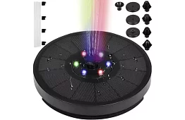 Úszó napenergia szökőkút RGB világítással